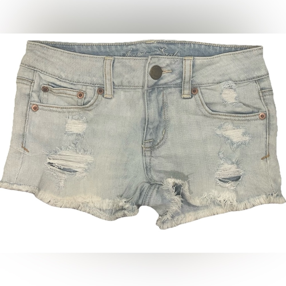 Women's Distressed Denim Shorts